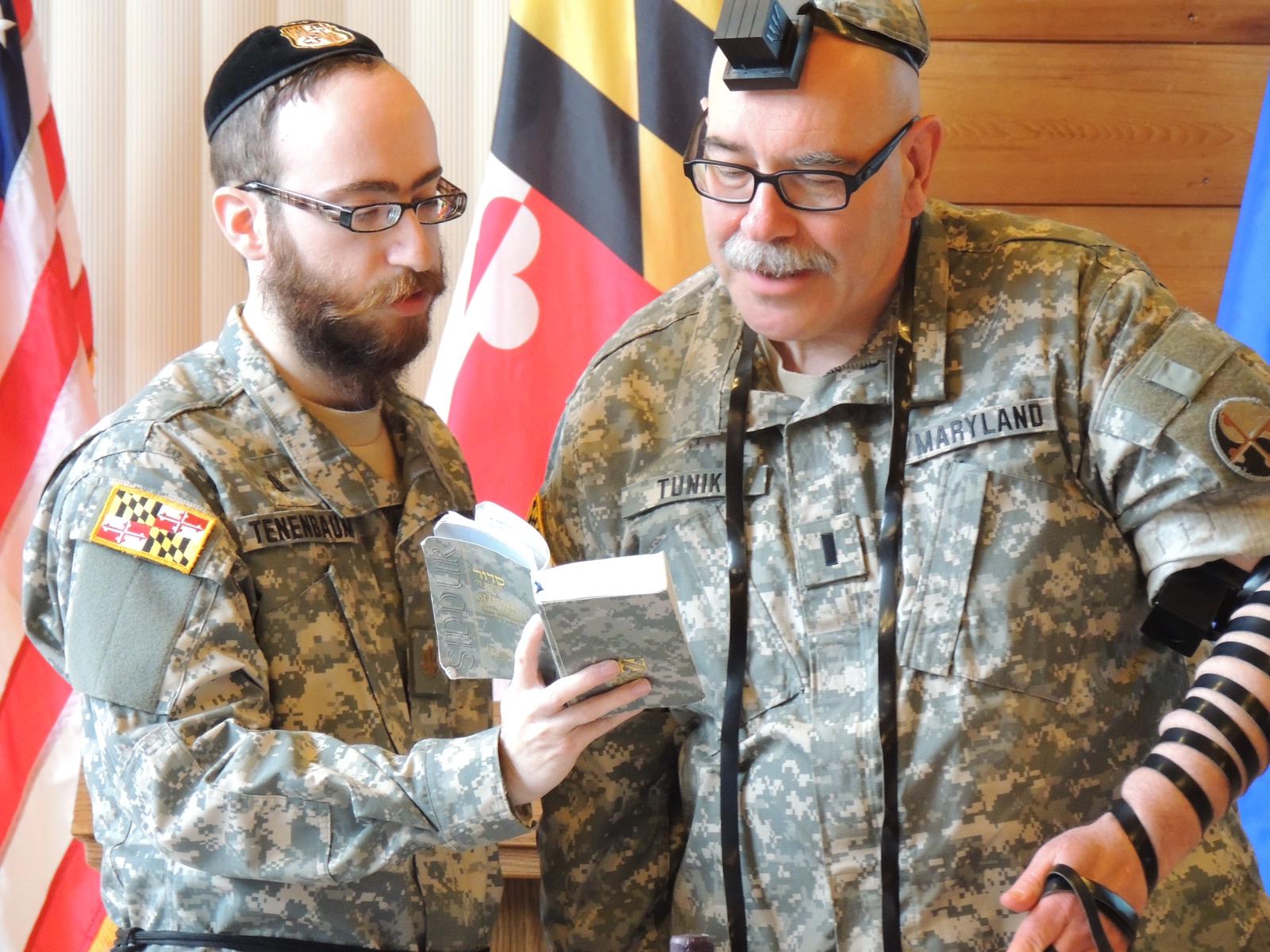 Rabbi Chesky and Chani Tenenbaum, JUSA-Chabad, Baltimore, Maryland  The Rabbi in Uniform